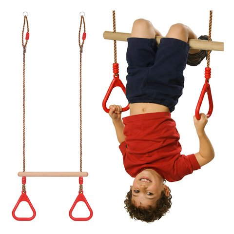 Vaikiškos sūpynės ir gimnastikos trapecija (2in1)