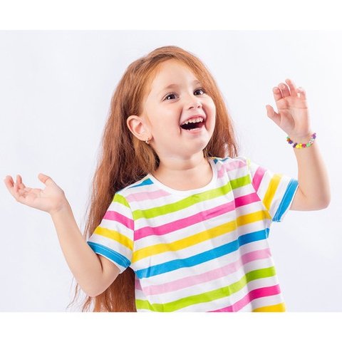 Vaikiškas papuošalų kūrimo rinkinys - karoliukai apyrankėms ir vėriniams