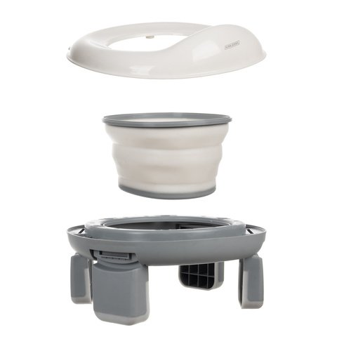 Sulankstomas naktipuodis (du viename, pilkos spalvos)