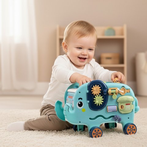 Daugiafunkcinis interaktyvus žaislas Dramblys