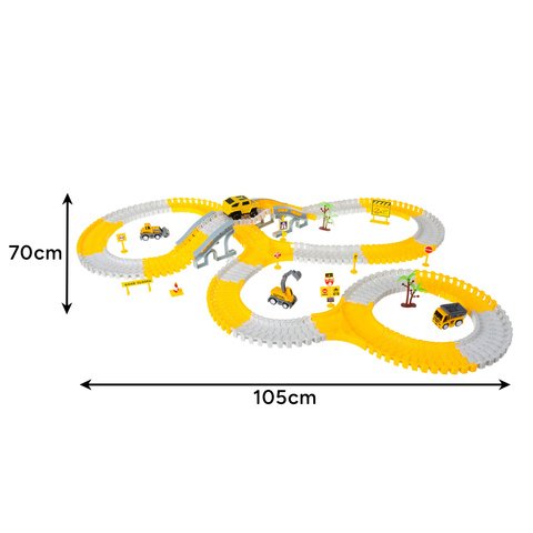 Lenktynių trasa su automobiliais (255 dalys)