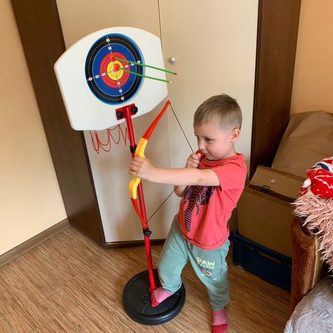 Krepšinio ir šaudymo iš lanko rinkinys