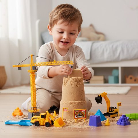 Kūrybinis smėlio rinkinys lagaminėlyje