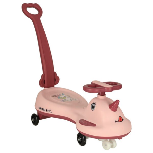 Jezdzik-grawitacyjny-LED-Swing-FIX-S1-skuter-z-raczka-rozowy-max-65kg-172790 Riedamobilis su rankena (A4 modelis)