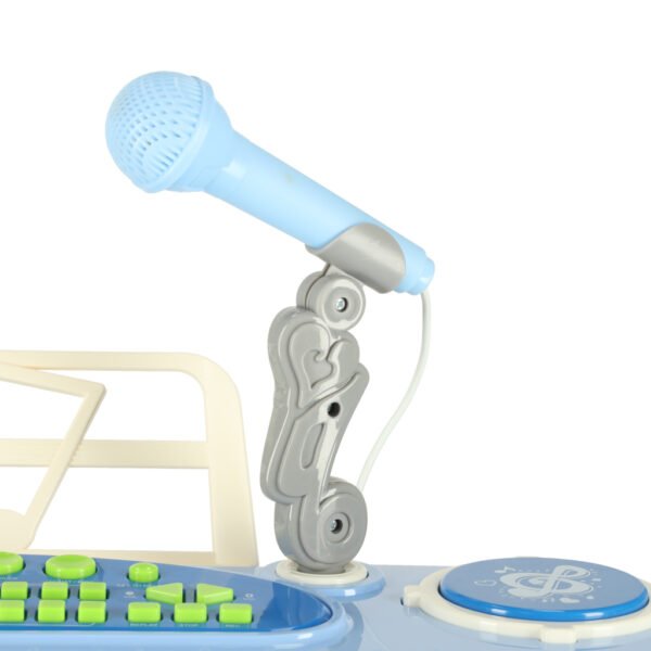 Interaktyvus mėlynas pianinas su mikrofonu (pažeista pakuotė)