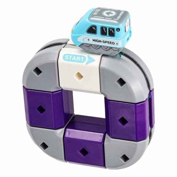 Magnetinis konstruktorius - lenktynių trasa su automobiliu, 54 dalys