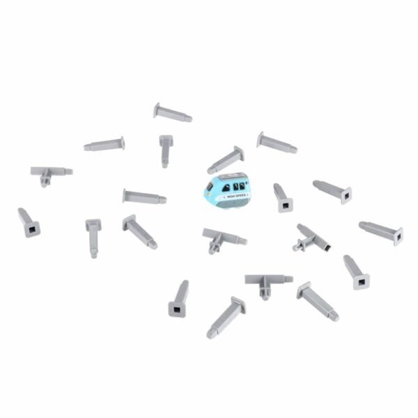 Magnetinis konstruktorius - lenktynių trasa su automobiliu, 54 dalys