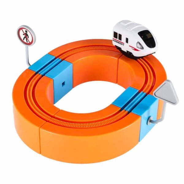 Magnetinis konstruktorius - lenktynių trasa su automobiliu, 65 dalys