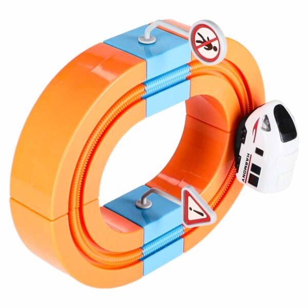 Magnetinis konstruktorius - lenktynių trasa su automobiliu, 65 dalys