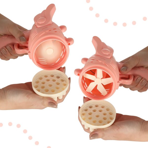 Muilo burbulų pistoletas su sparneliais (rožinis)