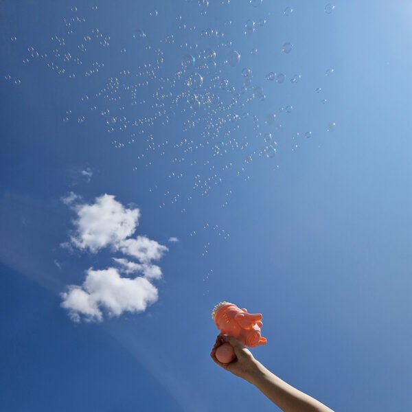 Muilo burbulų pistoletas su sparneliais (rožinis)