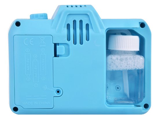 Fotoaparatas su muilo burbulais, šviesomis, garsais (mėlynas)