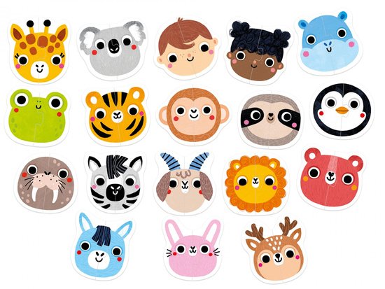 Pirmoji dėlionė Veidukai