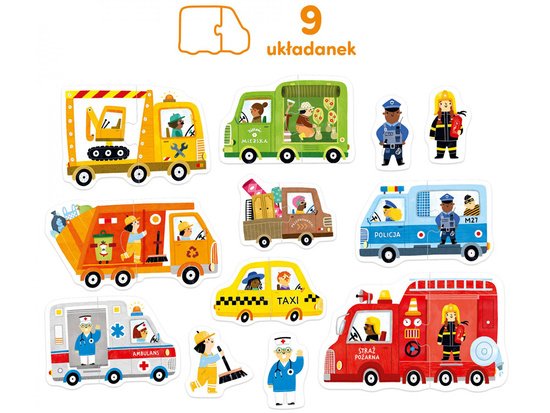 Edukacinė dėlionė mažiesiems Transporto priemonės