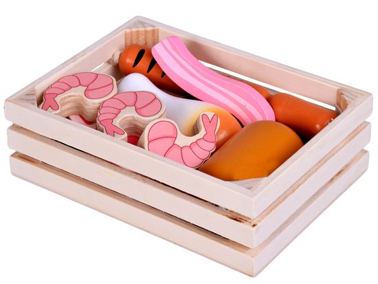 pol_pm_Drewniana-SKRZYNKA-Z-WEDLINAMI-zestaw-zabawkowych-mies-dla-dzieci-ZA5942-22693_4 Medinė mėsos produktų dėžė – kūrybiškam žaidimui virtuvėje