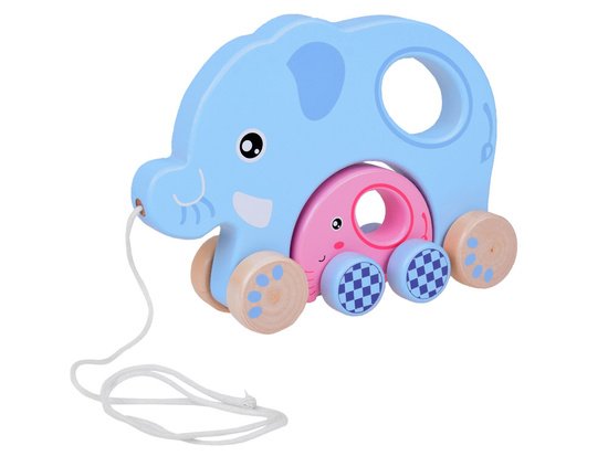 Medinis tempiamas drambliukas 2in1