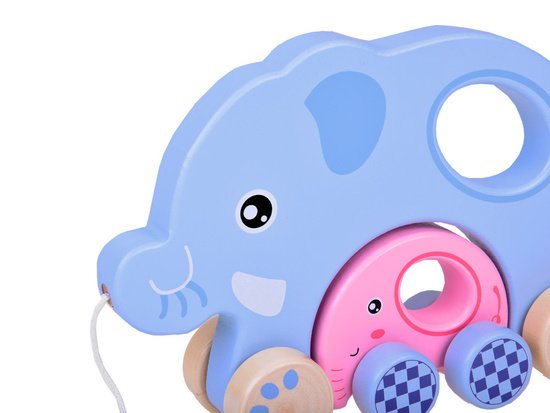 Medinis tempiamas drambliukas 2in1