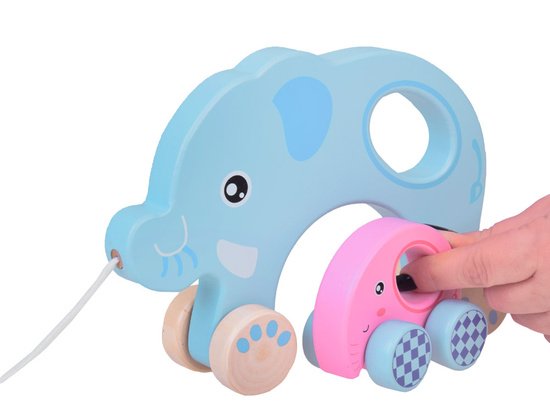 Medinis tempiamas drambliukas 2in1