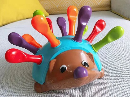 Edukacinis ežiukas su spalvotais spygliukais