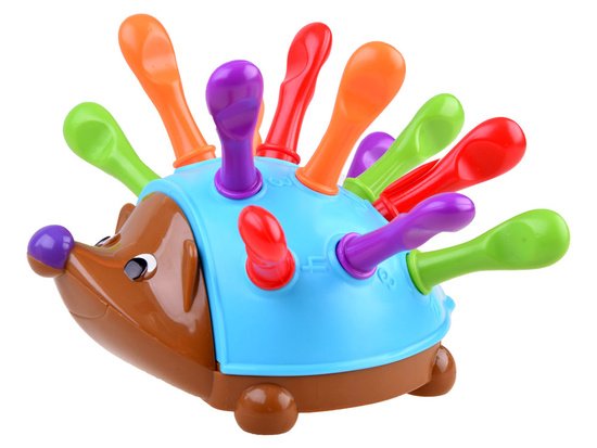 Edukacinis ežiukas su spalvotais spygliukais