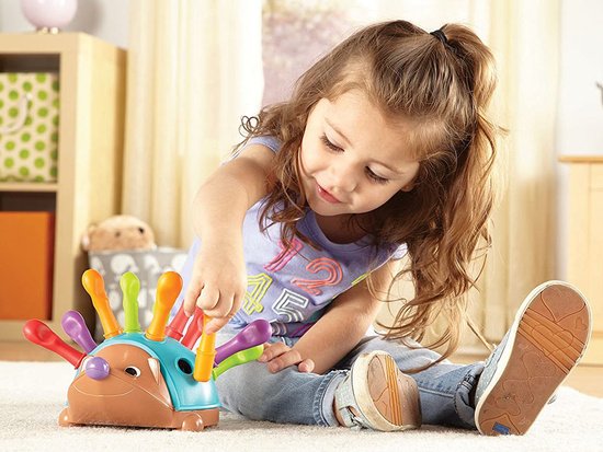 Edukacinis ežiukas su spalvotais spygliukais