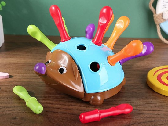 Edukacinis ežiukas su spalvotais spygliukais