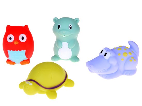 Spalvotų gyvūnėlių rinkinys maudynėms