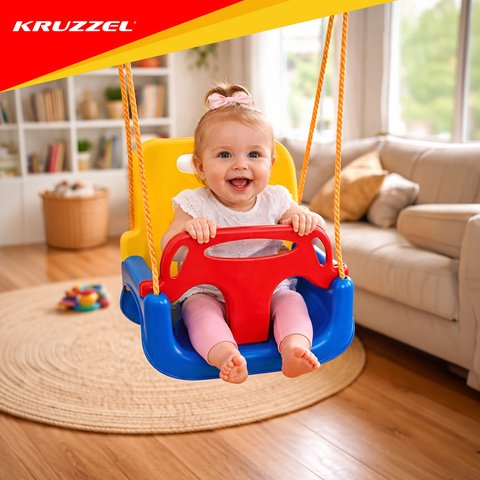 Sūpynės vaikams 3in1 (su mėlyna spalva)