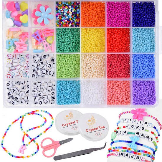 Kūrybiškas karoliukų rinkinys