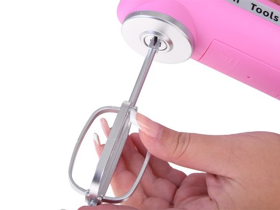 Interaktyvus virtuvinis rožinis plaktuvas vaikams + 2 antgaliai