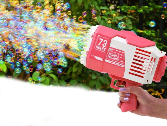 Muilo burbulų šautuvas su 73 skylutėmis (rožinis)