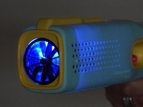 Automatinis muilo burbulų pistoletas (mėlynas)