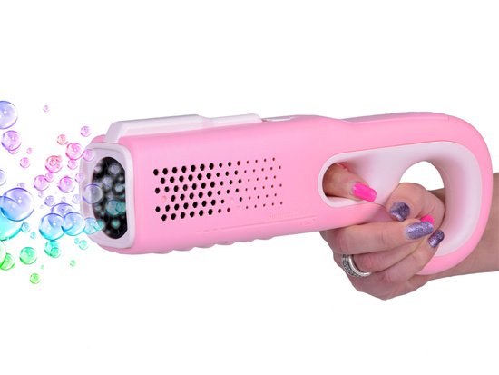 Automatinis muilo burbulų pistoletas (rožinis)