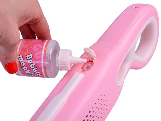 Automatinis muilo burbulų pistoletas (rožinis)