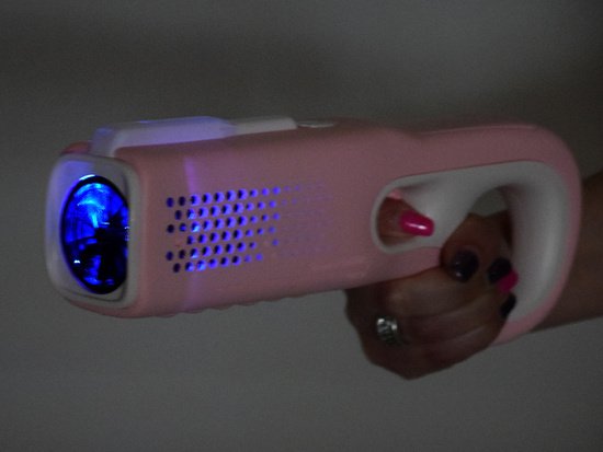 Automatinis muilo burbulų pistoletas (rožinis)