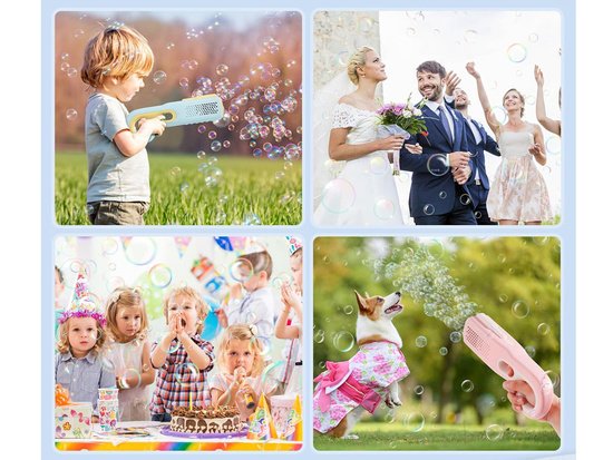 Automatinis muilo burbulų pistoletas (rožinis)