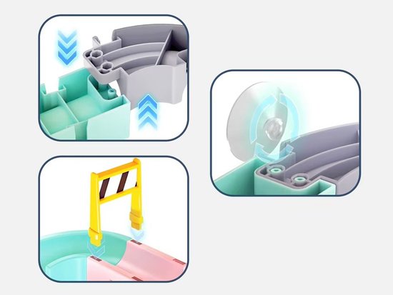 Kūrybiškas trasos rinkinys maudynėms