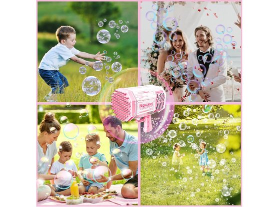 Muilo burbulų pistoletas (rožinis)