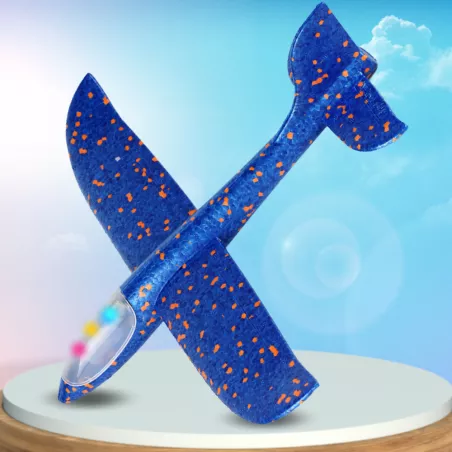 Lėktuvo paleidimo pistoletas ir lėktuvas (mėlynos spalvos)