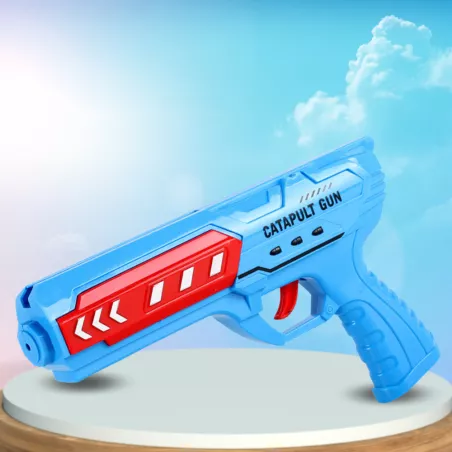 Lėktuvo paleidimo pistoletas ir lėktuvas (mėlynos spalvos)