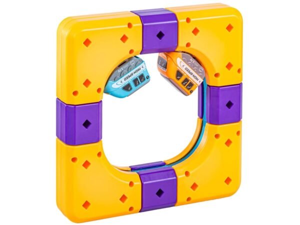 Magnetinis konstruktorius - lenktynių trasa su automobiliais, 127 dalys