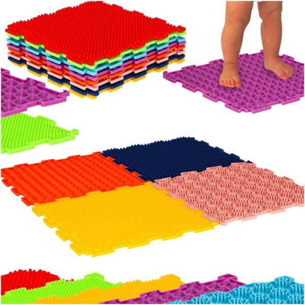 Mata-sensoryczne-puzzle-montessori-do-masazu-stop-8-elementow-171912 Sensorinis ortopedinis takelis - dėlionė