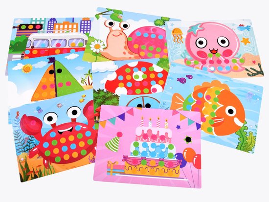 pol_pm_Ukladanka-Guzikowa-edukacyjna-kolorowa-mozaika-dla-dzieci-ZA4191-18592_4 Edukacinė mozaika - dėlionė vaikams