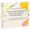 Naczynia-silikonowe-dla-dzieci-zestaw-4-elementow-mis-pomaranczowy-159902 Silikoninių indų rinkinys vaikams „Meškiukas“ – 4 dalių, oranžinis