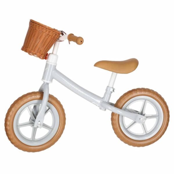 Rowerek-biegowy-Trike-Fix-Balance-z-koszykiem-brazowy-189210 Balansinis dviratukas su krepšeliu (pilkos ir rudos spalvos)