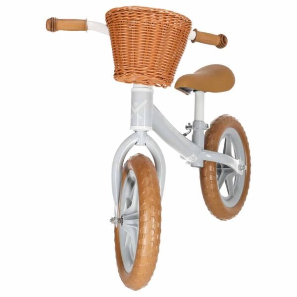 Rowerek-biegowy-Trike-Fix-Balance-z-koszykiem-brazowy-189212 Balansinis dviratukas su krepšeliu (pilkos ir rudos spalvos)