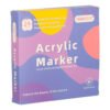 Markery-akrylowe-do-tkanin-kamieni-pisaki-flamastry-mazaki-wodoodporne-DIY-24-szt-167782 Akrilinių flomasterių rinkinys (24 vnt.)