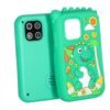 Telefon-smartfon-dla-dzieci-aparat-kamera-karta-8GB-zielony-dinozaur-187941 Edukacinis išmanusis telefonas vaikams su fotoaparatu, kameromis ir žaidimais – žalias dinozauras