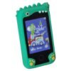 Telefon-smartfon-dla-dzieci-aparat-kamera-karta-8GB-zielony-dinozaur-187945 Edukacinis išmanusis telefonas vaikams su fotoaparatu, kameromis ir žaidimais – žalias dinozauras