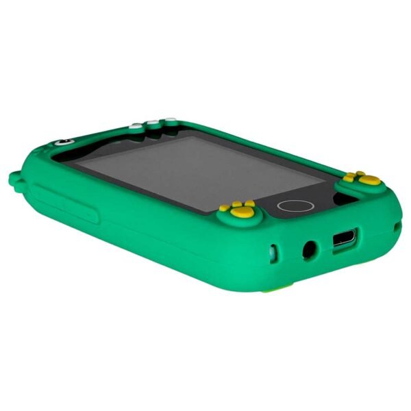 Telefon-smartfon-dla-dzieci-aparat-kamera-karta-8GB-zielony-dinozaur-187948 Edukacinis išmanusis telefonas vaikams su fotoaparatu, kameromis ir žaidimais – žalias dinozauras